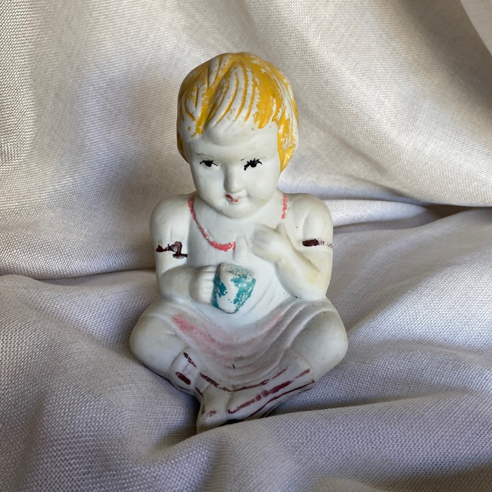 Vintage Blonde baby figurine